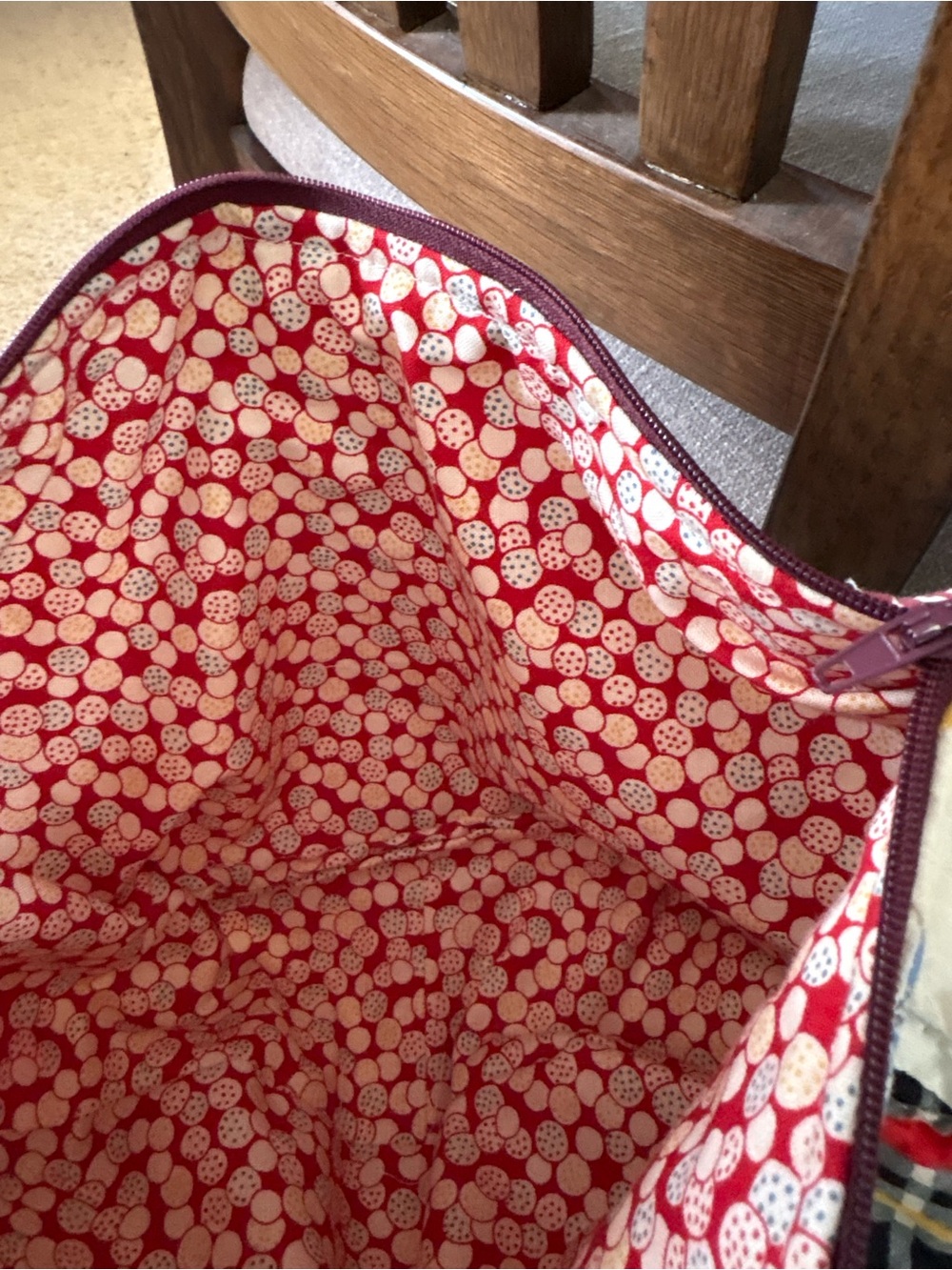 Handmade from Vintage Quilt Patchwork Crossbody/Bumbag cottage core - Picture 9 of 15